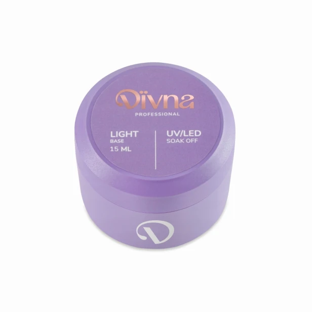 DIVNA Baza Hybrydowa do paznokci LIGHT BASE 15ml