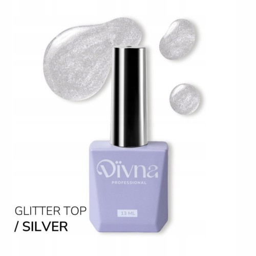 DIVNA Top Hybrydowy Top No Wipe SILVER 13ml
