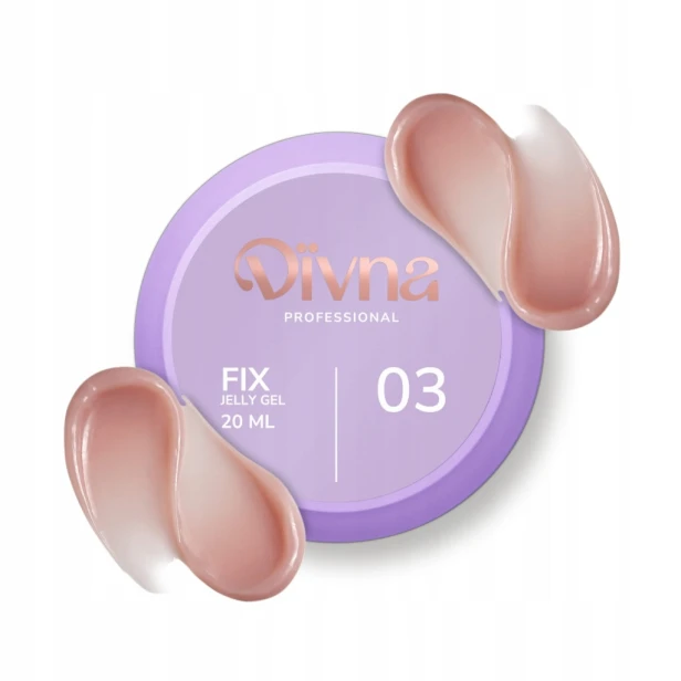 DIVNA Kolorowy Żel Budujący Galaretka FIX Jelly Gel 03 20ml