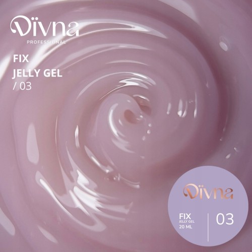 DIVNA Kolorowy Żel Budujący Galaretka FIX Jelly Gel 03 20ml