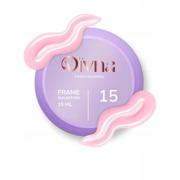 DIVNA Kolorowy Żel budujący do paznokci Frame Builder Gel 15 15ml