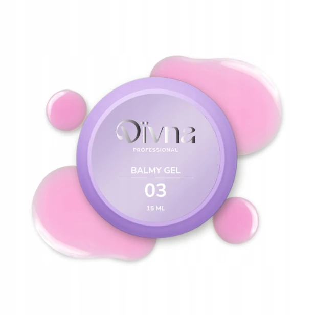 DIVNA Żel budujący o konsystencji bazy rubber do paznokci BALMY GEL 03 15g