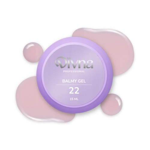 DIVNA Żel budujący o konsystencji bazy rubber do paznokci BALMY GEL 22 15g