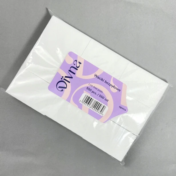DIVNA Waciki Bezpyłowe Lint-free pads 550szt