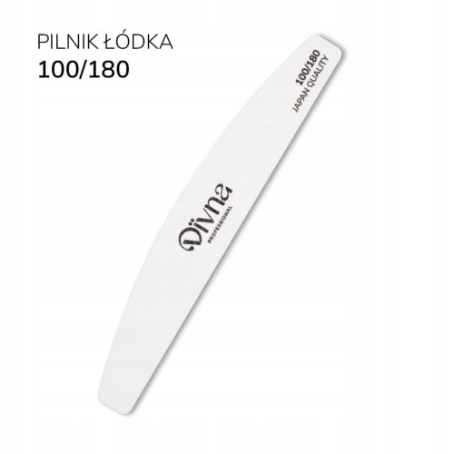 DIVNA Pilnik Łódka do paznokci gradacja 100/180 zestaw 10szt