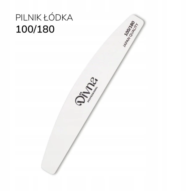 DIVNA Pilnik Łódka do paznokci gradacja 100/180 zestaw 10szt