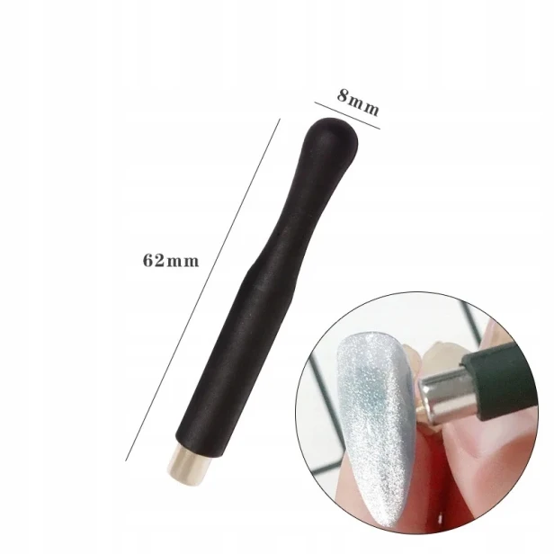 DIVNA Magnes Silikonowy do Efektu kociego oka Cat Eye BLACK