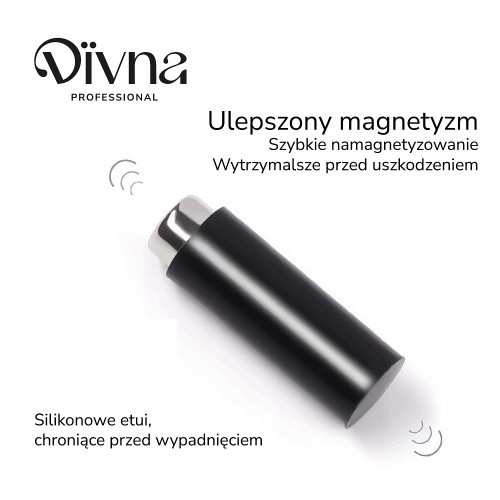 DIVNA Magnes Silikonowy do Efektu kociego oka Cat Eye BLACK