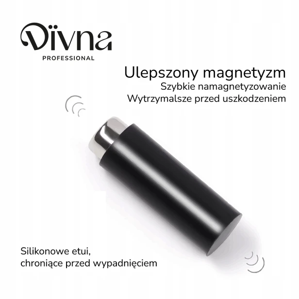 DIVNA Magnes Silikonowy do Efektu kociego oka Cat Eye BLACK