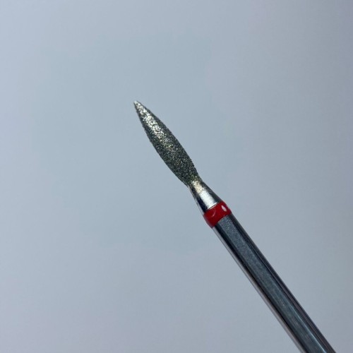 DIVNA Frez diamentowy do paznokci Łezka czerwony 2,3mm