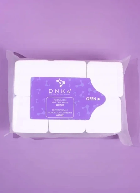 DNKA Perforowane Waciki bezpyłowe 5x5cm 600 szt