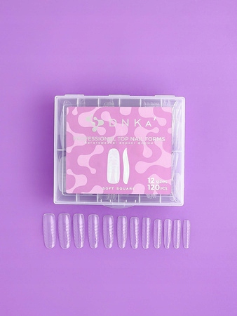 DNKa Górne formy Professional Top Nail Forms Soft Square KWADRAT 120szt