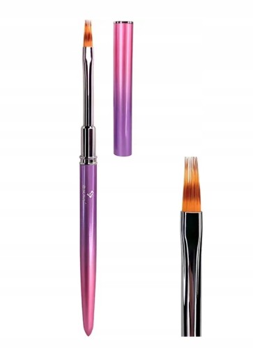 DNKa Pędzelek do żelu 2w1 Liner + Gel Brush #0006