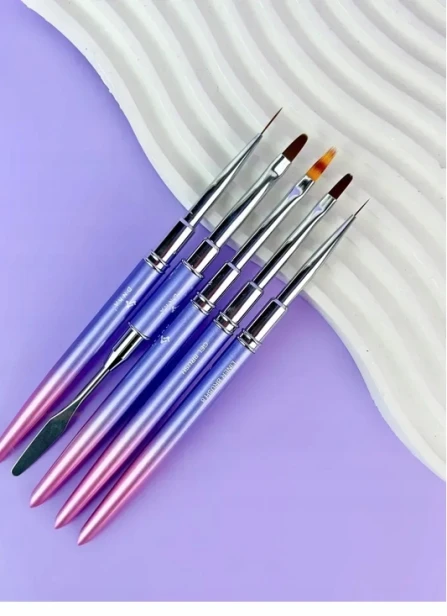 DNKa Pędzelek do żelu 2w1 Liner + Gel Brush #0006