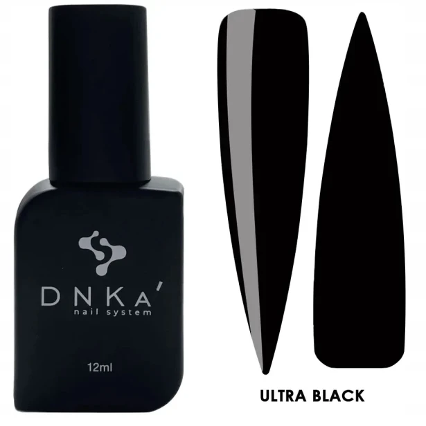 DNKa Lakier Hybrydowy do paznokci czarny Color Gel Polish ULTRA BLACK 12ml