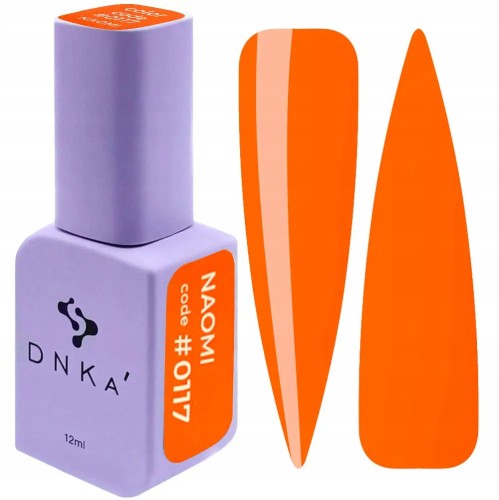 DNKa Lakier Hybrydowy pomarańczowy Color Gel Polish #0117 NAOMI 12ml