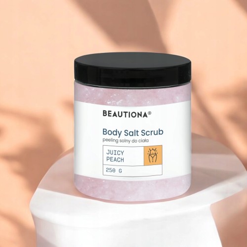 Beautiona Peeling solny do ciała Body Scrub Brzoskwinia JUICY PEACH 250ml