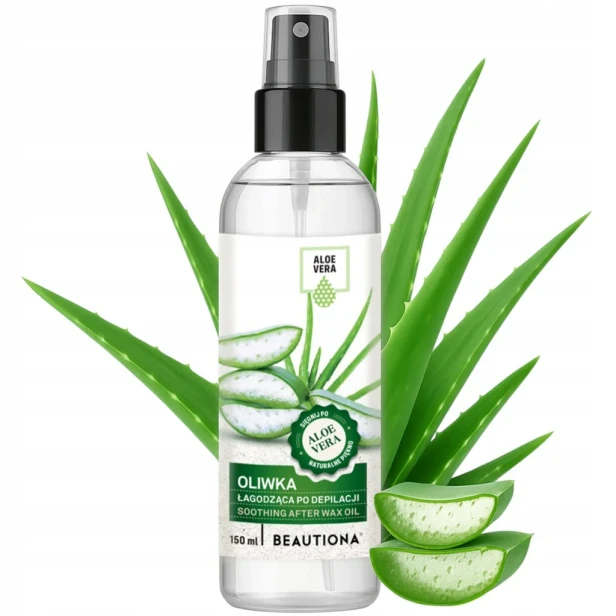 Beautiona Oliwka Łagodząca po depilacji do Ciała Spray ALOE VERA 150ml