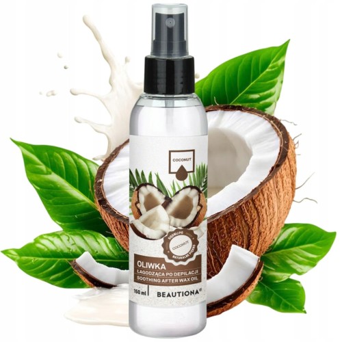 Beautiona Oliwka Łagodząca po depilacji do Ciała Spray KOKOS Coconut 150ml