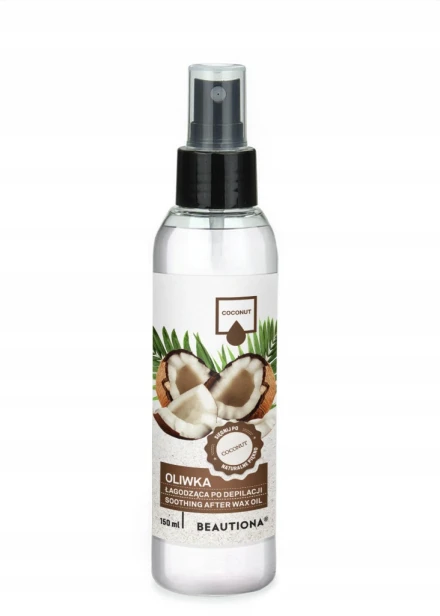 Beautiona Oliwka Łagodząca po depilacji do Ciała Spray KOKOS Coconut 150ml