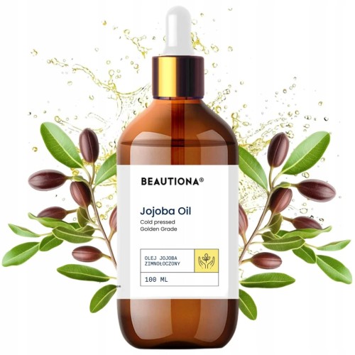Beautiona Olej JOJOBA Nawilżający Tłoczony na zimno PŁYNNE ZŁOTO 100ml