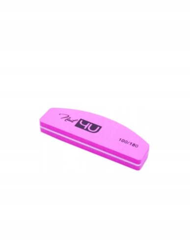Nail4U Blok Polerski Polerki do paznokci Łódka 100/180 różowe 20szt