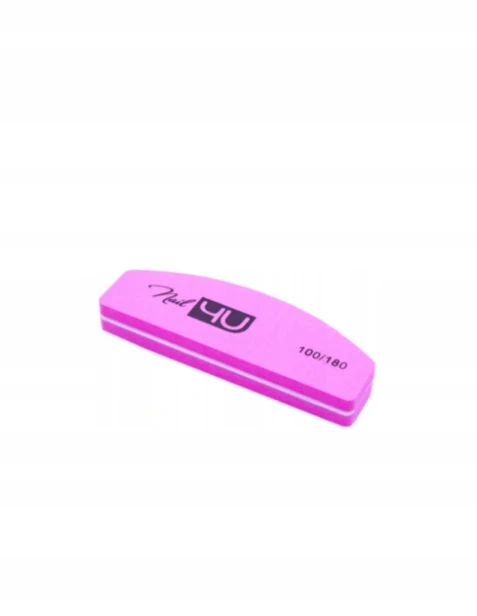 Nail4U Blok Polerski Polerki do paznokci Łódka 100/180 różowe 20szt