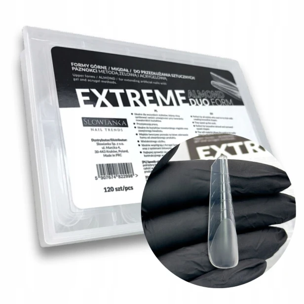 SLOWIANKA Dual Formy Formy Extreme Duo Form Almond Migdał Maxi 120szt