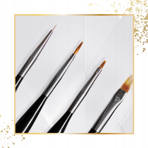 SLOWIANKA Pędzel pędzelek do Zdobienia Paznokci Zhostovo BRUSH 2 10mm