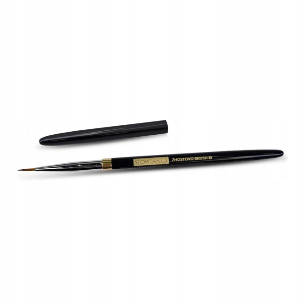 SLOWIANKA Pędzel pędzelek do Zdobienia Paznokci Zhostovo BRUSH 2 10mm