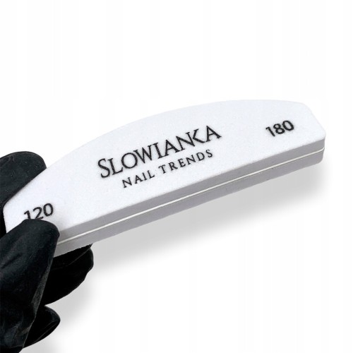 SLOWIANKA Blok Polerski MINI Polerka do paznokci Łódka 120/180 1szt