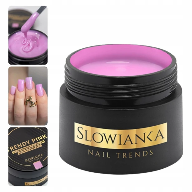SLOWIANKA Żel budujący Cover Builder Gel Ideal Tixotropic TRENDY PINK 15g