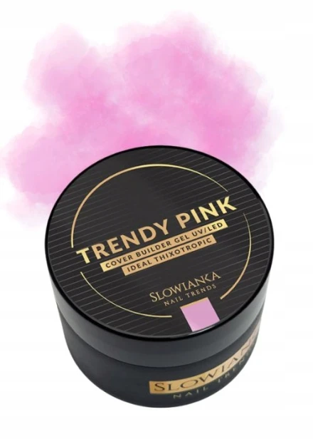 SLOWIANKA Żel budujący Cover Builder Gel Ideal Tixotropic TRENDY PINK 15g