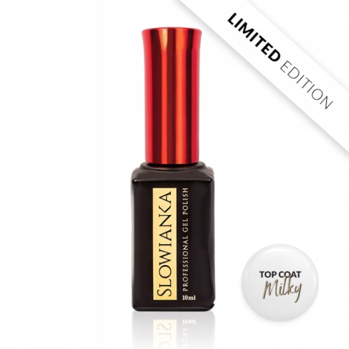 SLOWIANKA Top Coat No Wipe Top hybrydowy MILKY 10g