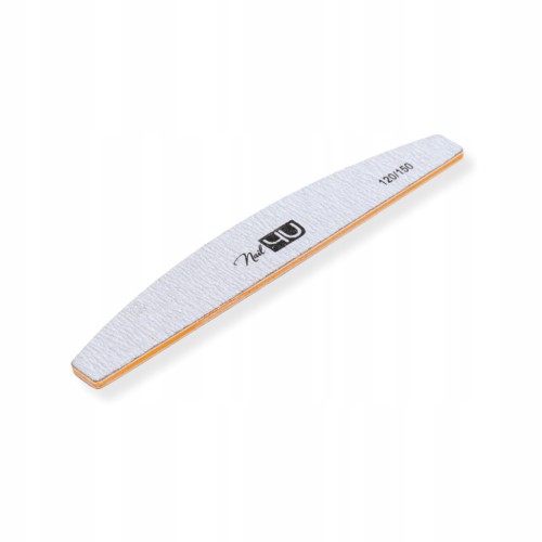 Nail4U Pilnik papierowy BASIC NAKED Łódka szary gradacja 120/180 25szt