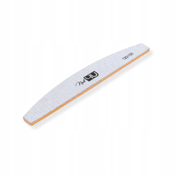 Nail4U Pilnik papierowy BASIC NAKED Łódka szary gradacja 120/180 25szt