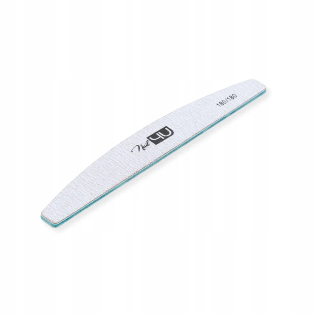 Nail4U Pilnik papierowy BASIC NAKED Łódka szary gradacja 180/180 25szt