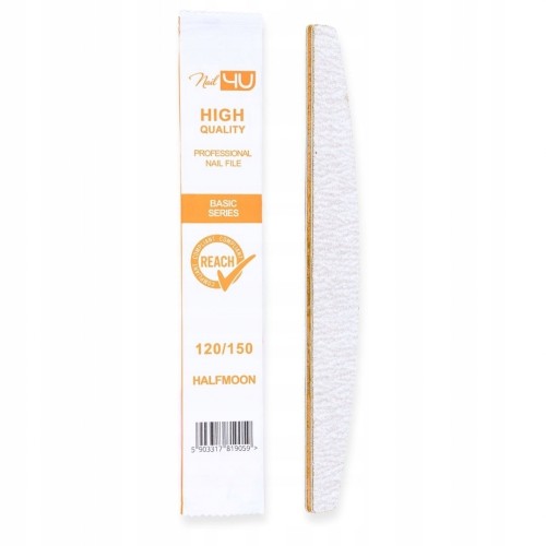 Nail4U Pilnik papierowy Basic Łódka gradacja 120/150 25szt