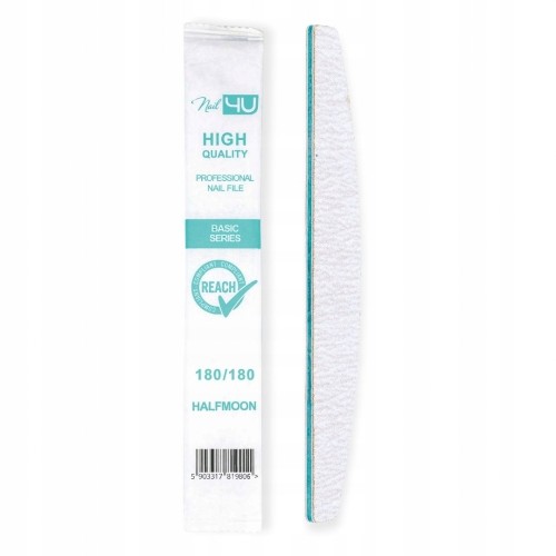 Nail4U Pilnik papierowy Basic Łódka gradacja 180/180 25szt