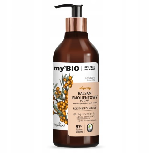 Farmona My'BIO Balsam do ciała Emolientowy Rokitnik Olej Makadamia 400ml