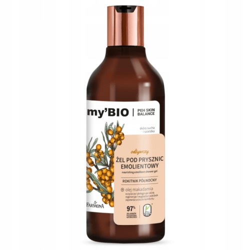 Farmona my'BIO odżywczy Żel pod prysznic emolientowy Rokitnik Północn 500ml