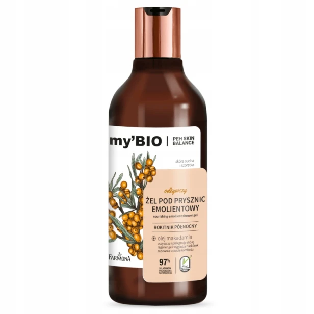 Farmona my'BIO odżywczy Żel pod prysznic emolientowy Rokitnik Północn 500ml