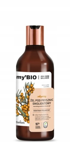 Farmona my'BIO odżywczy Żel pod prysznic emolientowy Rokitnik Północn 500ml