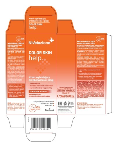 Farmona Nivelazione Color Skin Krem wybielający przebarwienia i piegi 50ml