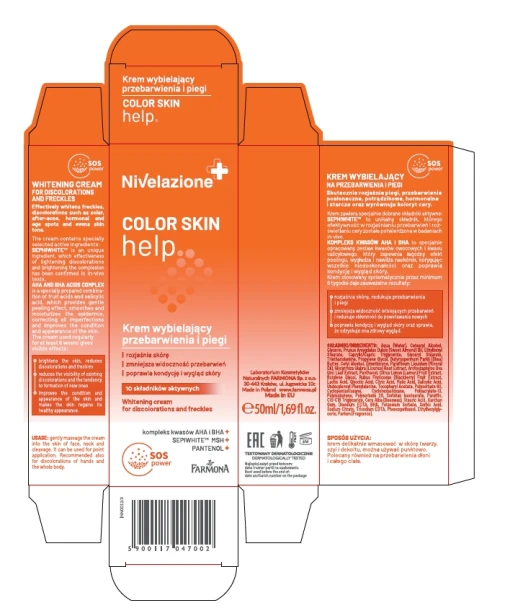 Farmona Nivelazione Color Skin Krem wybielający przebarwienia i piegi 50ml