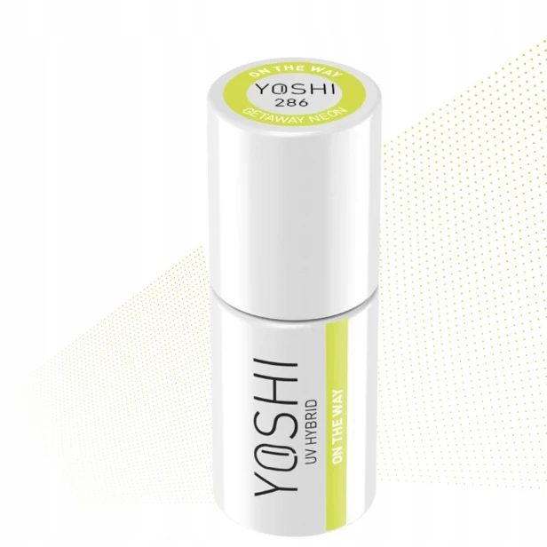 Yoshi Lakier Hybrydowy UV/LED 286 On The Way Neonowy Zielony 6ml