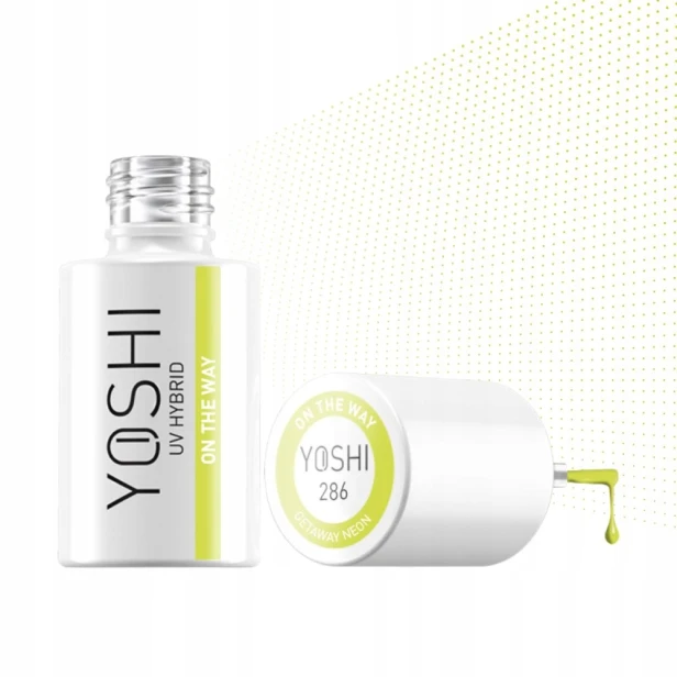 Yoshi Lakier Hybrydowy UV/LED 286 On The Way Neonowy Zielony 6ml