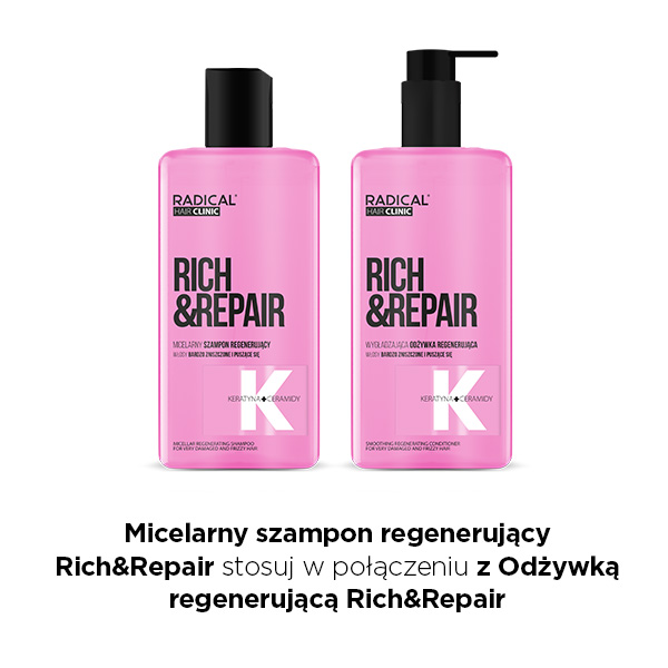 Farmona RADICAL Rich&Repair Micelarny szampon regenerujący do włosów 300ml