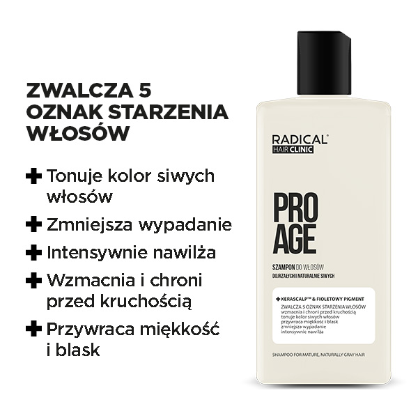 Farmona Radical PRO AGE Szampon do włosów dojrzałych naturalnie siwych 300m