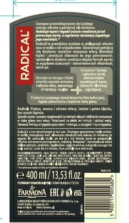 Farmona Radical Szampon Przeciwłupieżowy do każdego rodzaju włosów 400ml